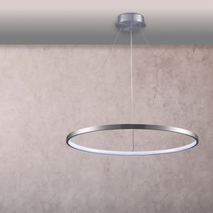 LED Lestenec na vrvici LEA LED/20W/230V 4000K pr. 50 cm mat krom