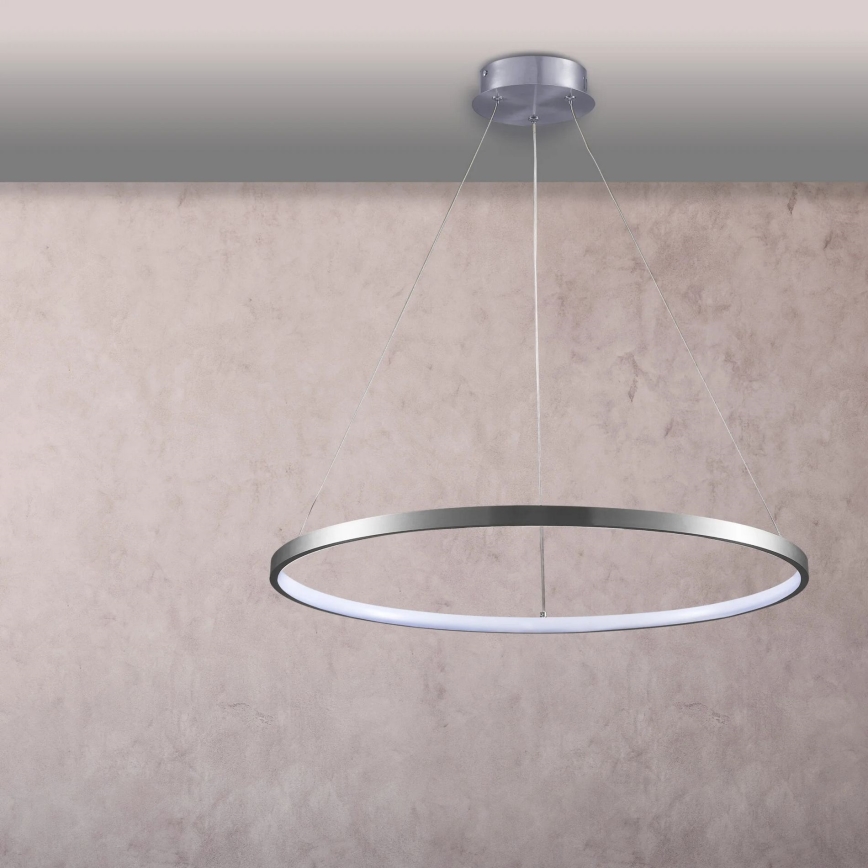 LED Lestenec na vrvici LEA LED/20W/230V 4000K pr. 50 cm mat krom