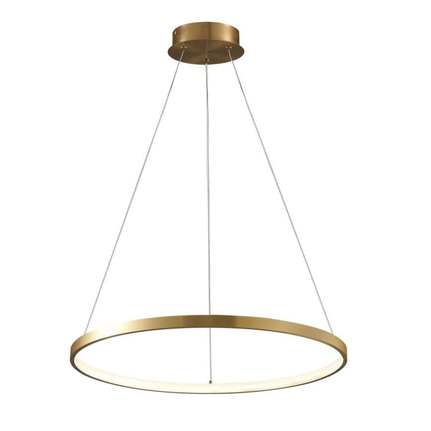 LED Lestenec na vrvici LEA LED/20W/230V 4000K pr. 50 cm zlata