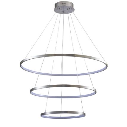 LED Lestenec na vrvici LEA LED/60W/230V 4000K pr. 80 cm mat krom