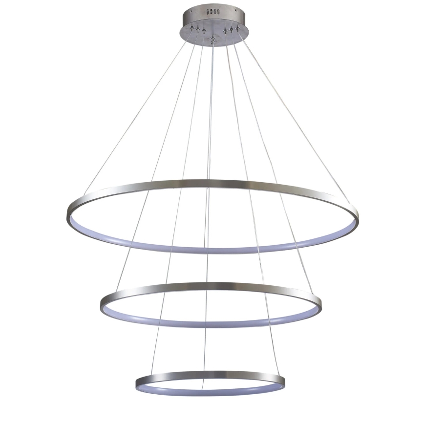 LED Lestenec na vrvici LEA LED/60W/230V 4000K pr. 80 cm mat krom