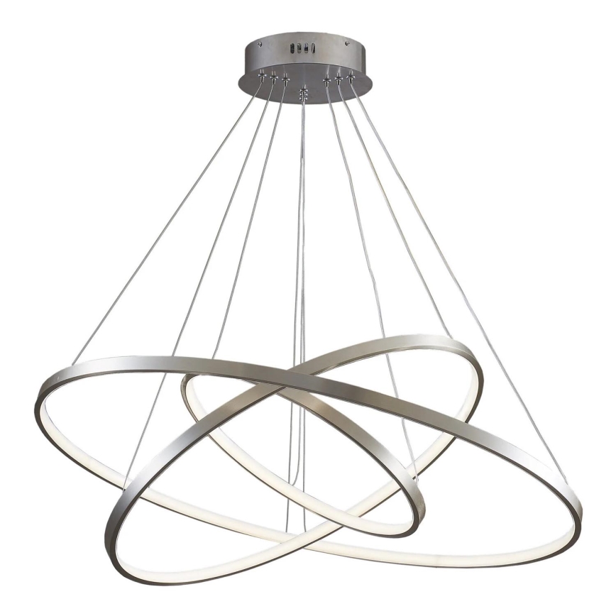 LED Lestenec na vrvici LEA LED/60W/230V 4000K pr. 80 cm mat krom