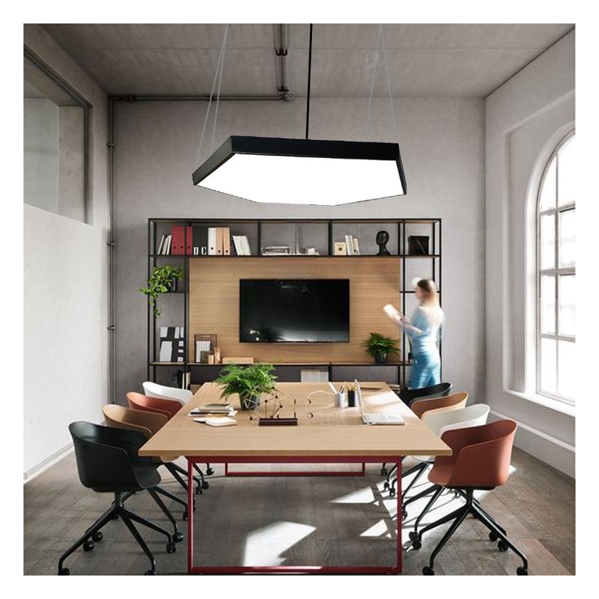 LED Lestenec na vrvici LED/100W/230V 4000K pr. 100 cm