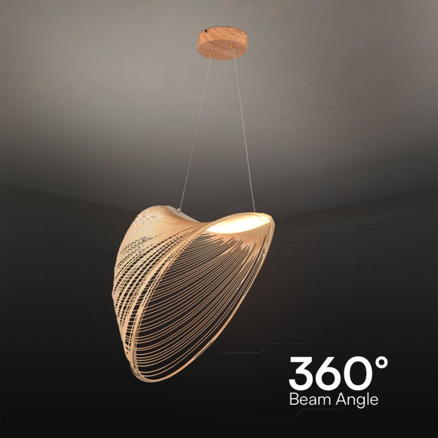 LED Lestenec na vrvici LED/10W/230V 3000K bež