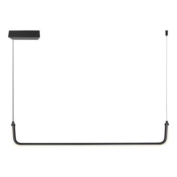 LED Lestenec na vrvici LED/12W/230V 4000K 90 cm črna