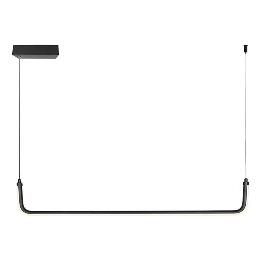 LED Lestenec na vrvici LED/12W/230V 4000K 90 cm črna