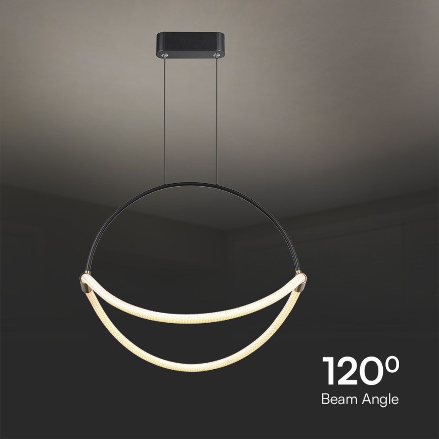 LED Lestenec na vrvici LED/16W/230V 3000K pr. 50 cm