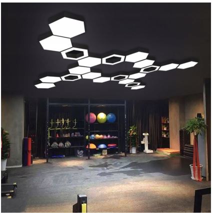 LED lestenec na vrvici LED/20W/230V, črn