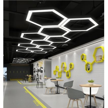 LED lestenec na vrvici LED/20W/230V, črn