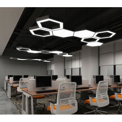 LED lestenec na vrvici LED/20W/230V, črn