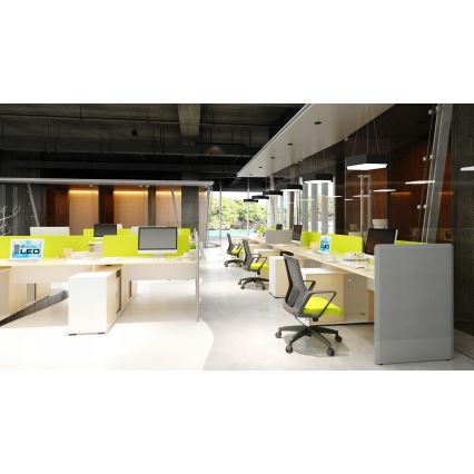 LED lestenec na vrvici LED/20W/230V, črn