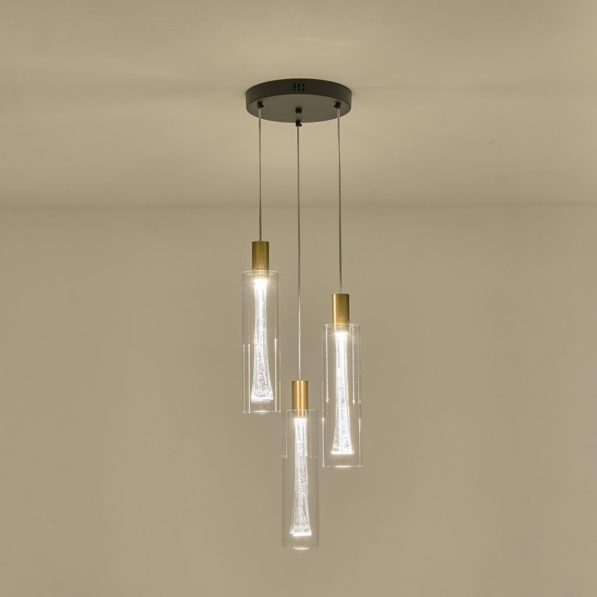 LED Lestenec na vrvici LED/21W/230V 3000K