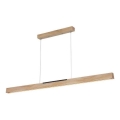 LED Lestenec na vrvici LED/22W/230V 4000K 120 cm bor/trden les