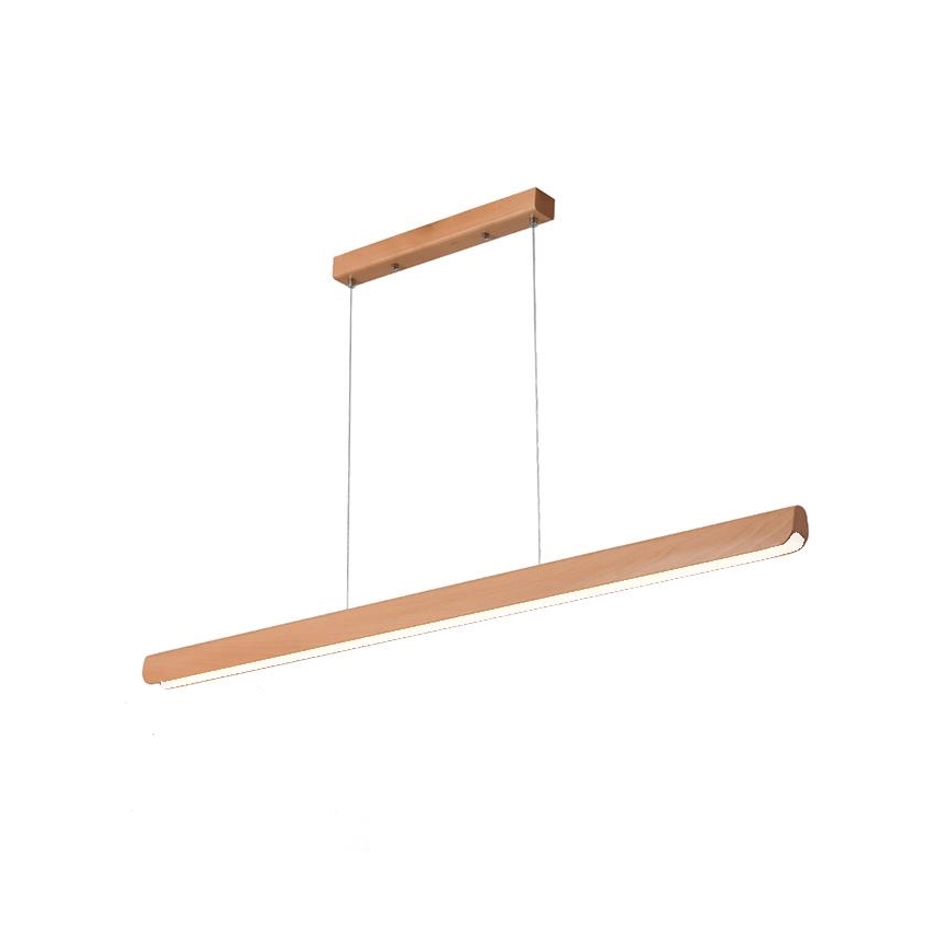 LED Lestenec na vrvici LED/22W/230V 4000K 120 cm bukev/trden les