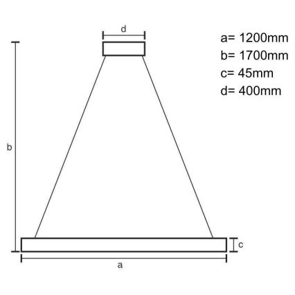 LED Lestenec na vrvici LED/22W/230V 4000K 120 cm bukev/trden les