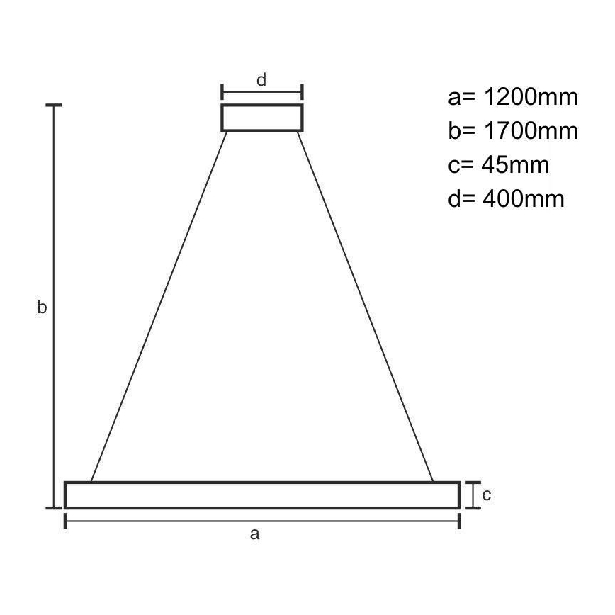 LED Lestenec na vrvici LED/22W/230V 4000K 120 cm bukev/trden les