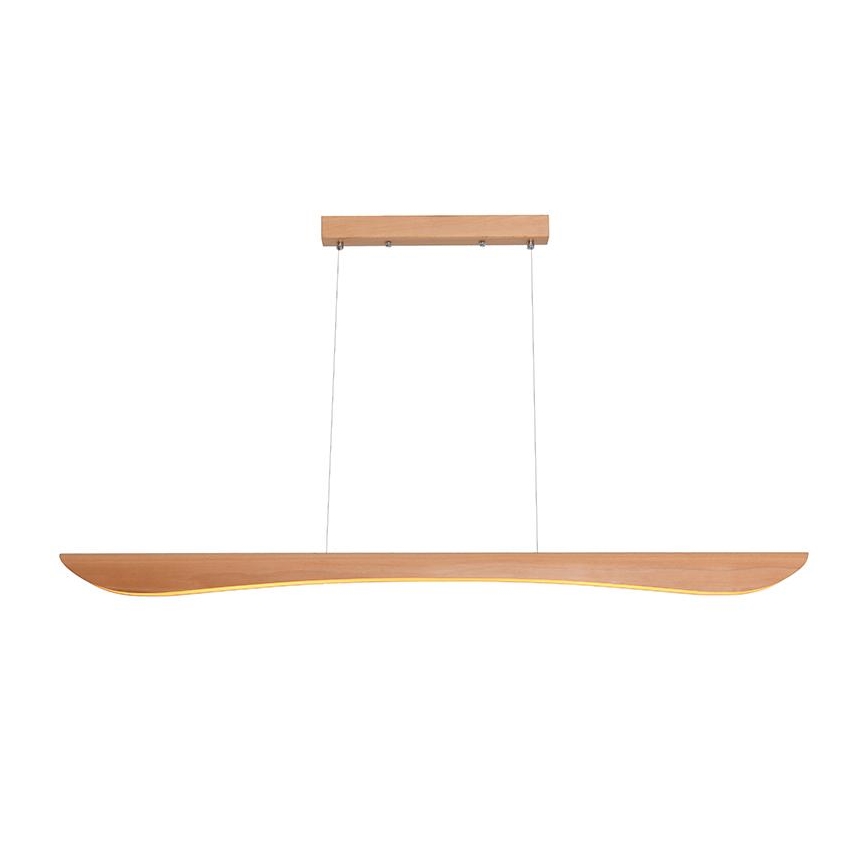 LED Lestenec na vrvici LED/22W/230V 4000K 120 cm bukev/trden les