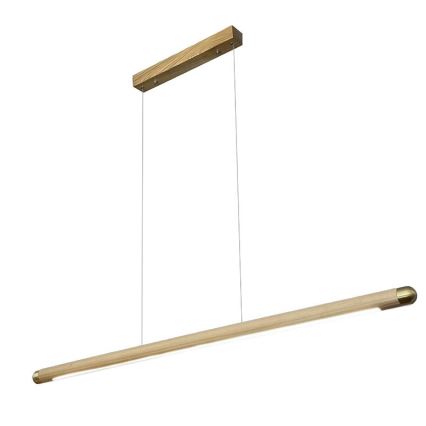 LED Lestenec na vrvici LED/22W/230V 4000K 120 cm pepel/trden les