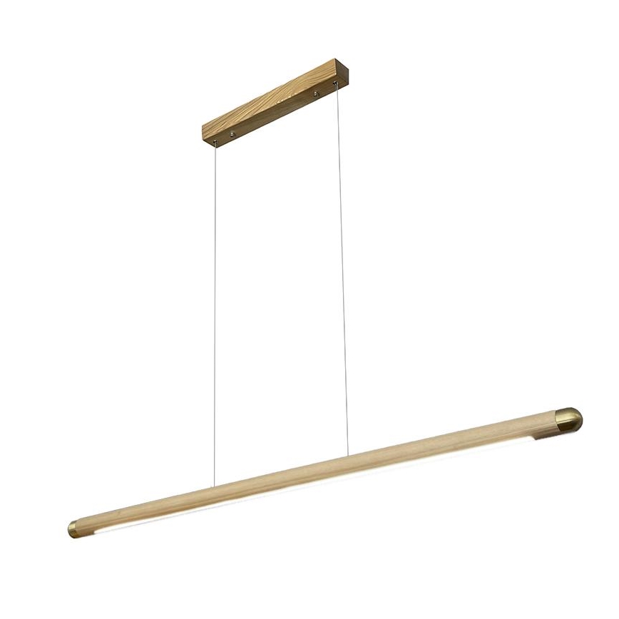 LED Lestenec na vrvici LED/22W/230V 4000K 120 cm pepel/trden les