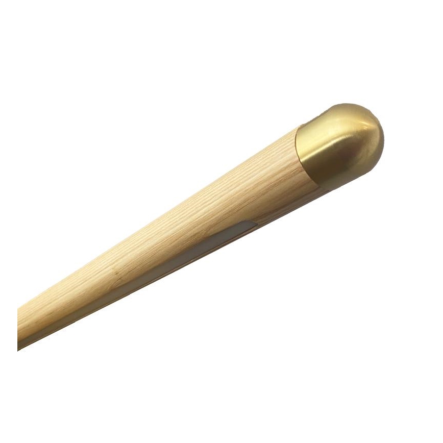 LED Lestenec na vrvici LED/22W/230V 4000K 120 cm pepel/trden les