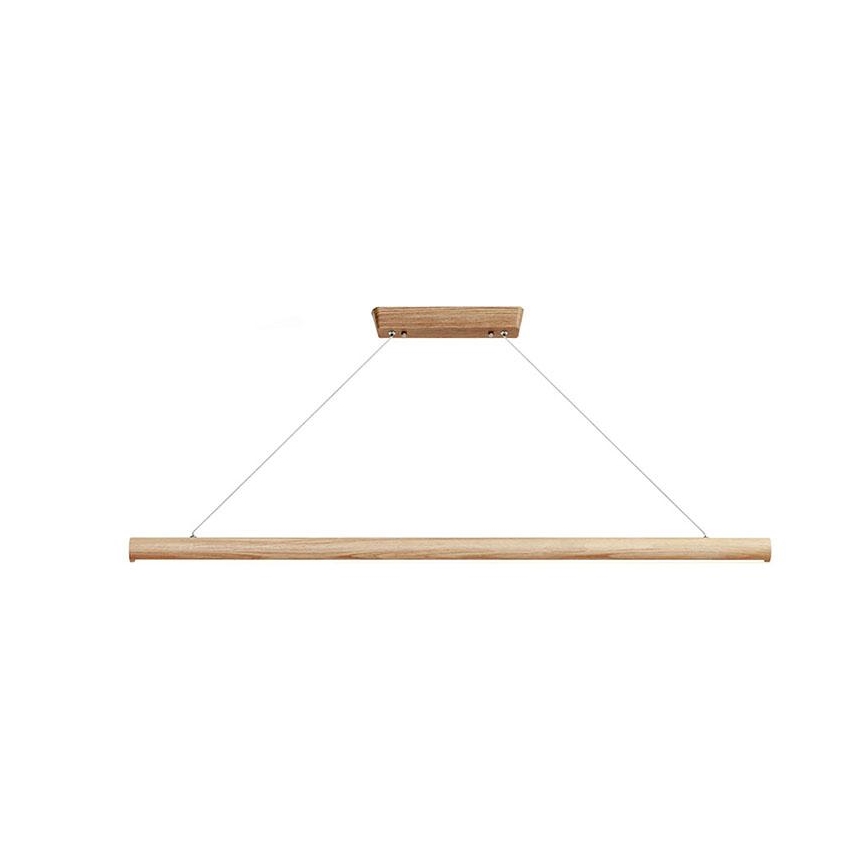 LED Lestenec na vrvici LED/22W/230V 4000K 120 cm pepel/trden les