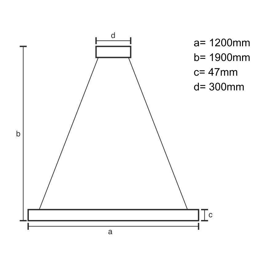 LED Lestenec na vrvici LED/22W/230V 4000K 120 cm pepel/trden les