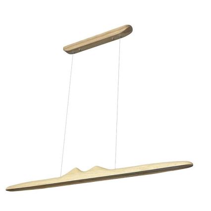 LED Lestenec na vrvici LED/22W/230V 4000K 120 cm pepel/trden les