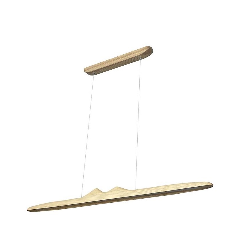 LED Lestenec na vrvici LED/22W/230V 4000K 120 cm pepel/trden les