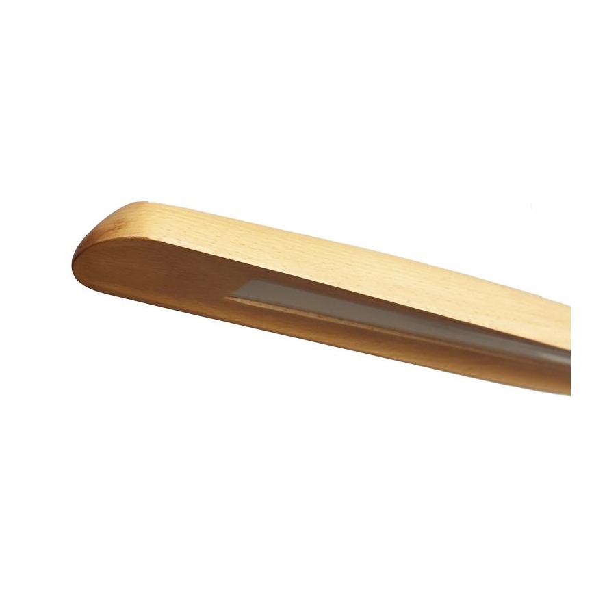 LED Lestenec na vrvici LED/22W/230V 4000K 130 cm bukev/trden les