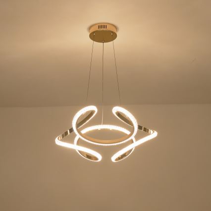 LED Lestenec na vrvici LED/24W/230V 3000K 50x120 cm