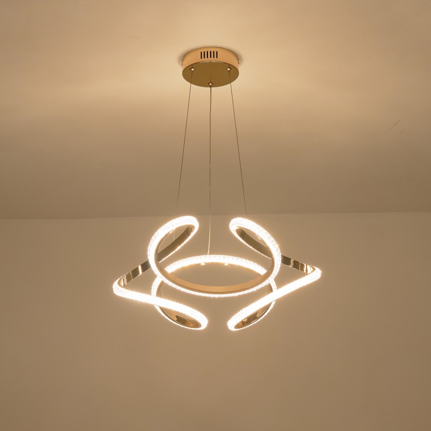 LED Lestenec na vrvici LED/24W/230V 3000K 50x120 cm