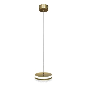 LED Lestenec na vrvici LED/25W/230V pr. 20 cm zlata