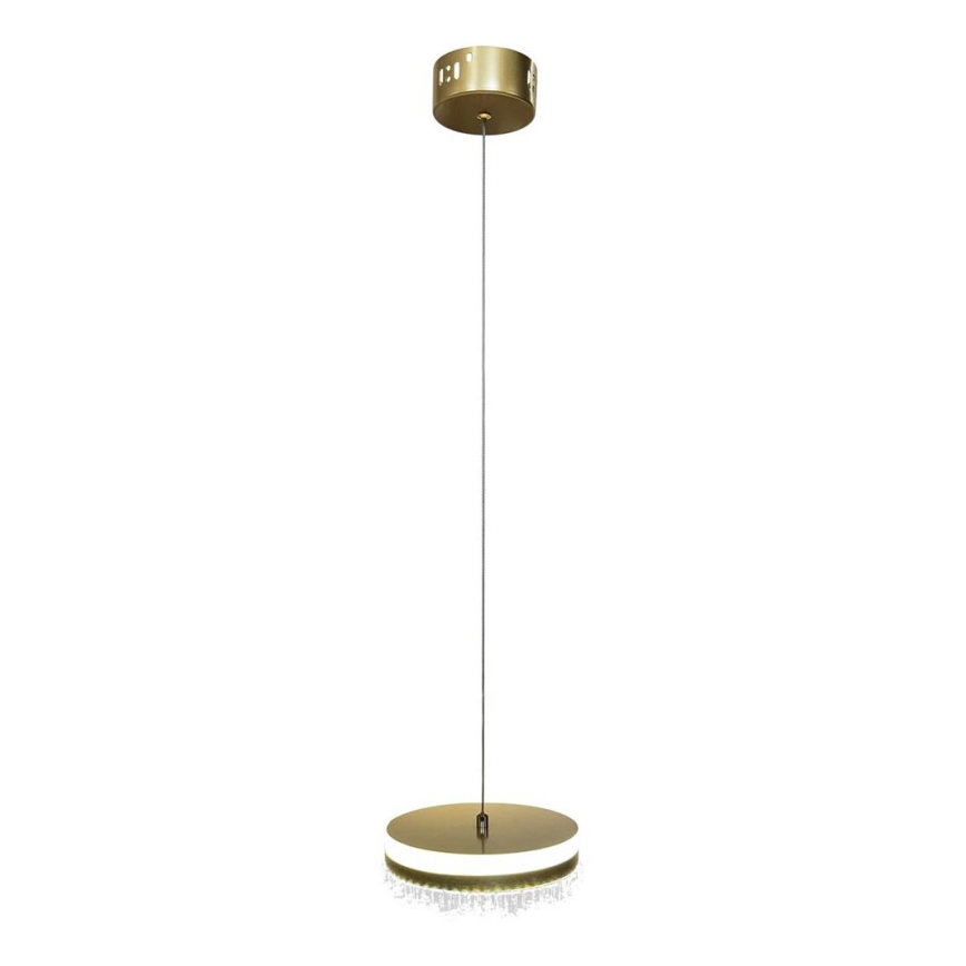 LED Lestenec na vrvici LED/25W/230V pr. 20 cm zlata