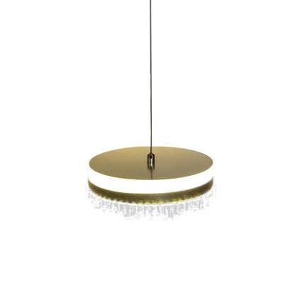LED Lestenec na vrvici LED/25W/230V pr. 20 cm zlata