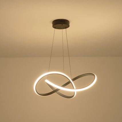 LED Lestenec na vrvici LED/30W/230V 3000K