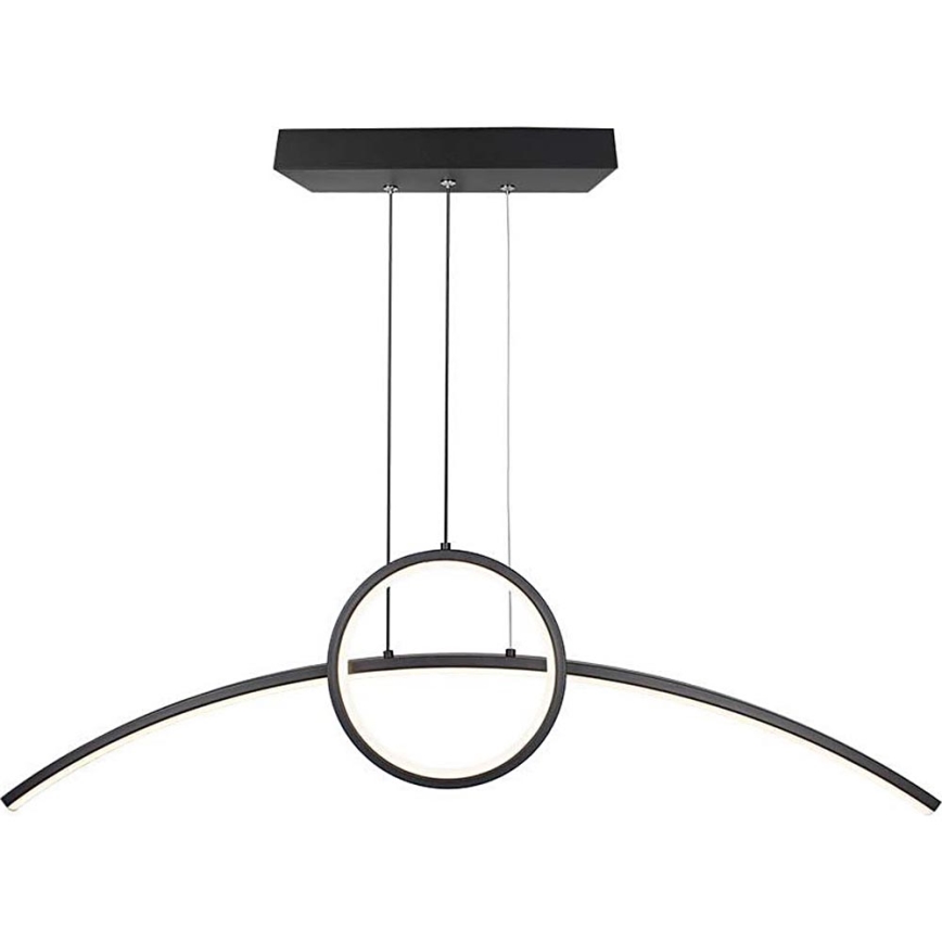 LED Lestenec na vrvici LED/30W/230V 4000K 88 cm črna