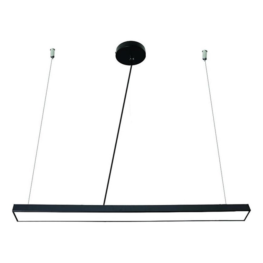 LED Lestenec na vrvici LED/32W/230V 4000K pr. 120 cm črna