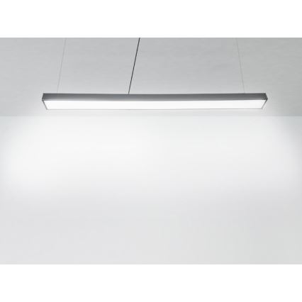 LED Lestenec na vrvici LED/32W/230V 4000K pr. 120 cm črna