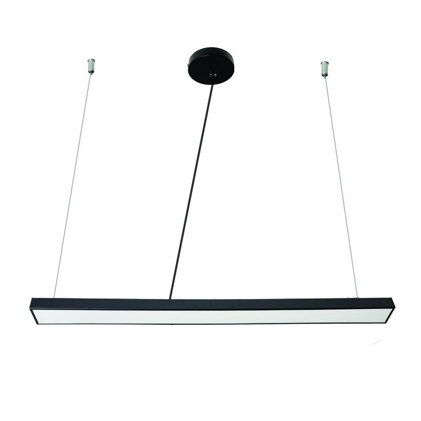 LED Lestenec na vrvici LED/32W/230V 4000K pr. 120 cm črna