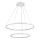 LED Lestenec na vrvici LED/37W/230V 3000K bela