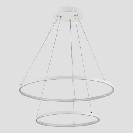 LED Lestenec na vrvici LED/37W/230V 3000K bela