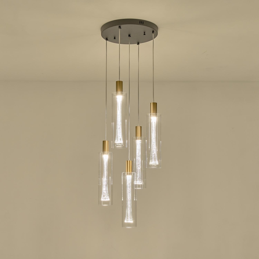 LED Lestenec na vrvici LED/38W/230V 3000K