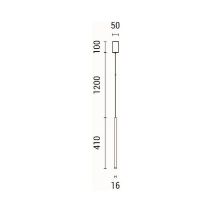 LED Lestenec na vrvici LED/3W/230V 3000K pr. 5 cm