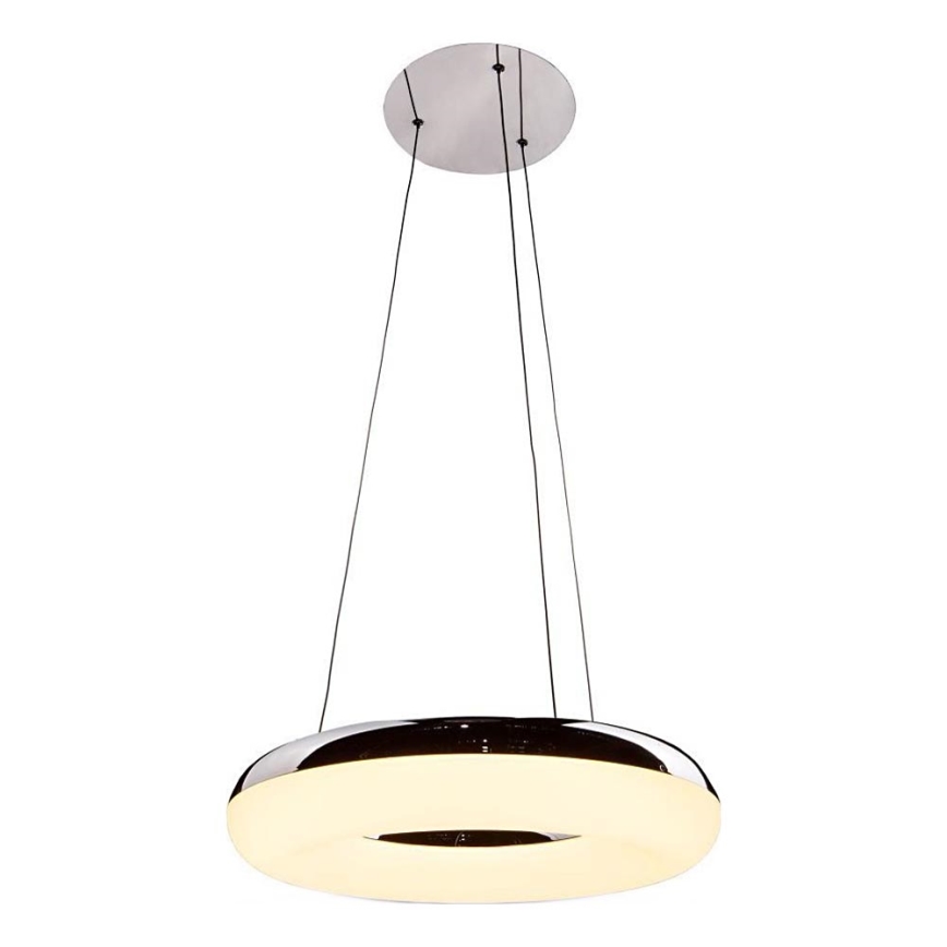 LED Lestenec na vrvici LED/40W/230V 3000K pr. 40 cm sijajni krom