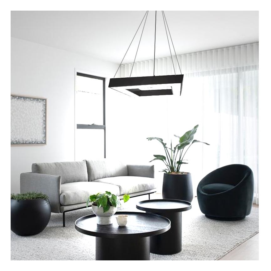 LED Lestenec na vrvici LED/40W/230V 4000K 60x60 cm