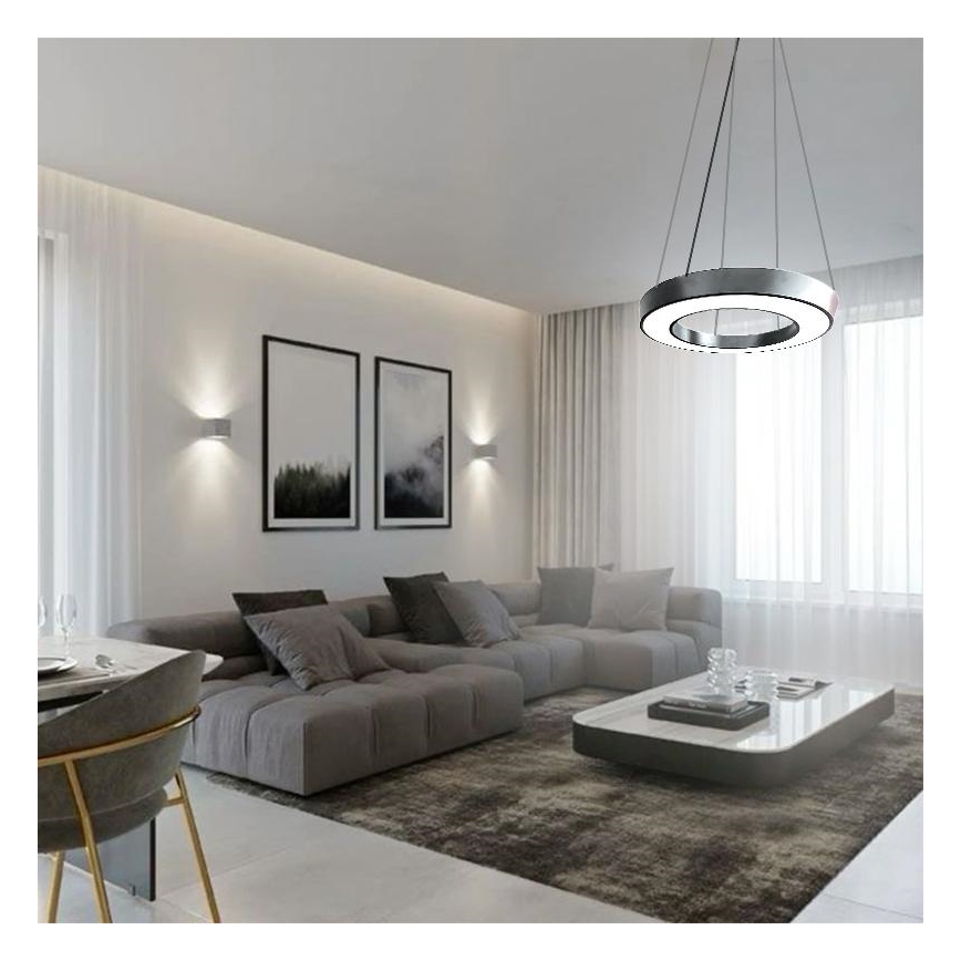 LED Lestenec na vrvici LED/40W/230V 4000K pr. 80 cm
