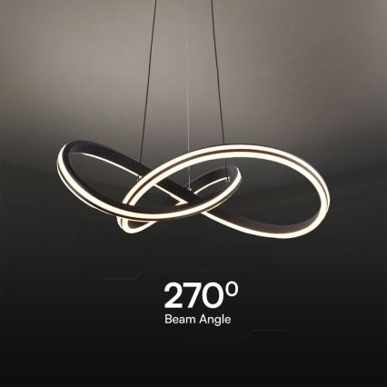 LED Lestenec na vrvici LED/40W/230V 3000/4000/6400K