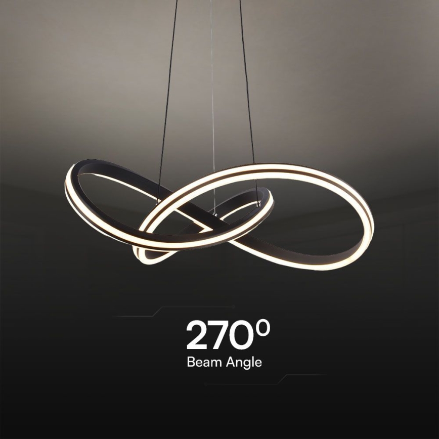 LED Lestenec na vrvici LED/40W/230V 3000/4000/6400K
