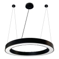 LED Lestenec na vrvici LED/50W/230V 4000K pr. 100 cm črna