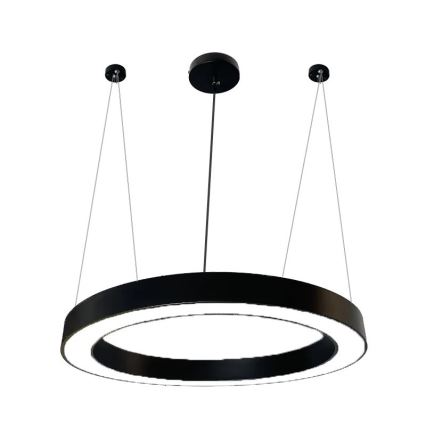 LED Lestenec na vrvici LED/50W/230V 4000K pr. 100 cm črna